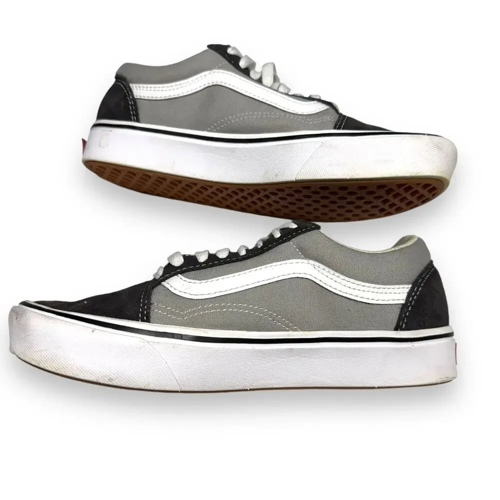 Vans Unisex Old Skool Shoes Sz 8 Womens 38.5 EU Gray Suede ComfyCush SK8‎ Tennis